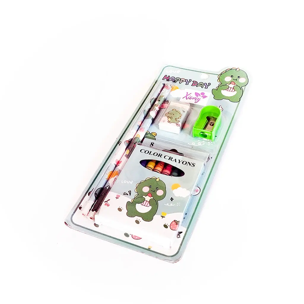 Kit escolar inicial con crayolas