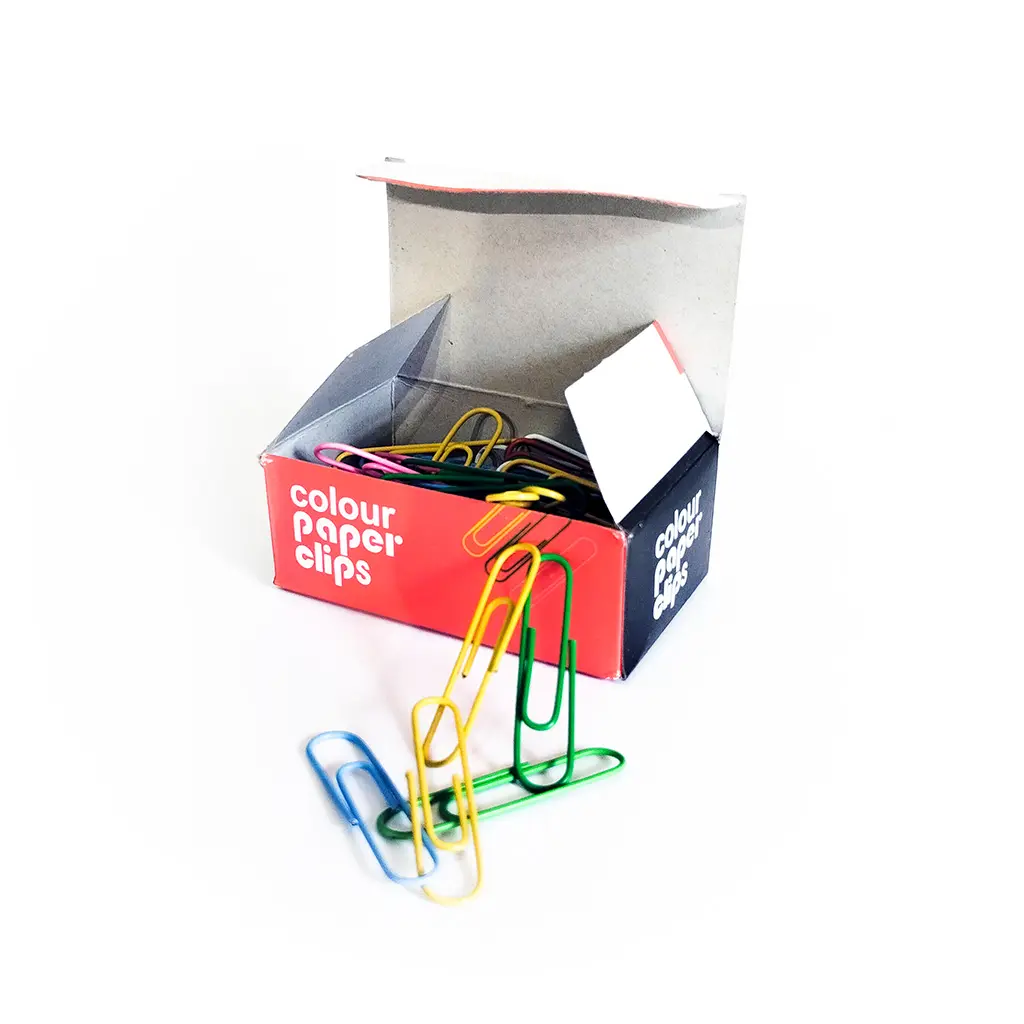 Caja de clip de papel (colores)